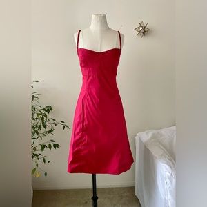 J.Crew Red spaghetti strap dress. Size: 8 Style: 76372